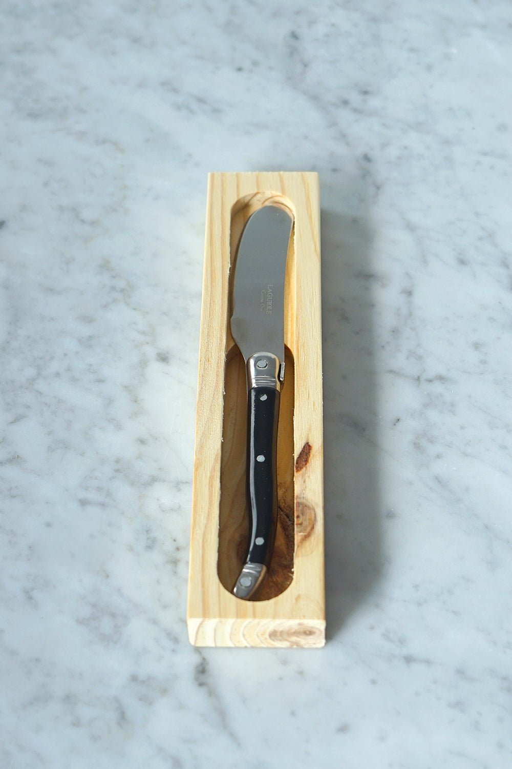 Cuchillo Foie Negro Laguiole Co En Caja De Madera - Cristina Oria