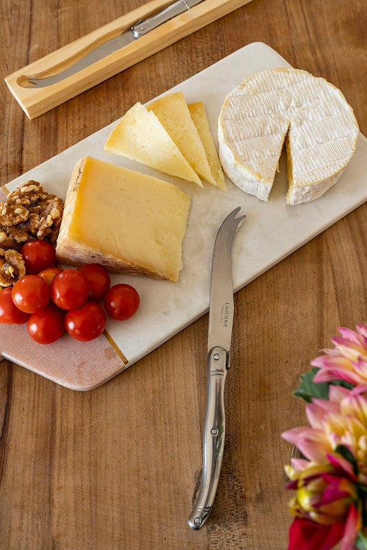Cuchillo De Queso Laguiole Plateado En Caja De Madera - Cristina Oria