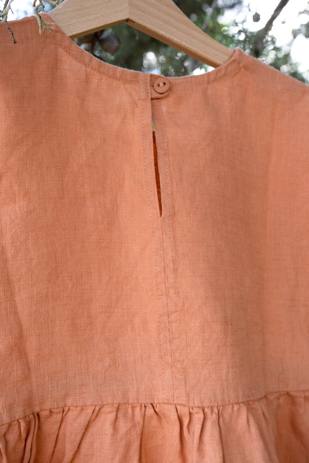 Vestidos De Lino Rosa Niños - Cristina Oria