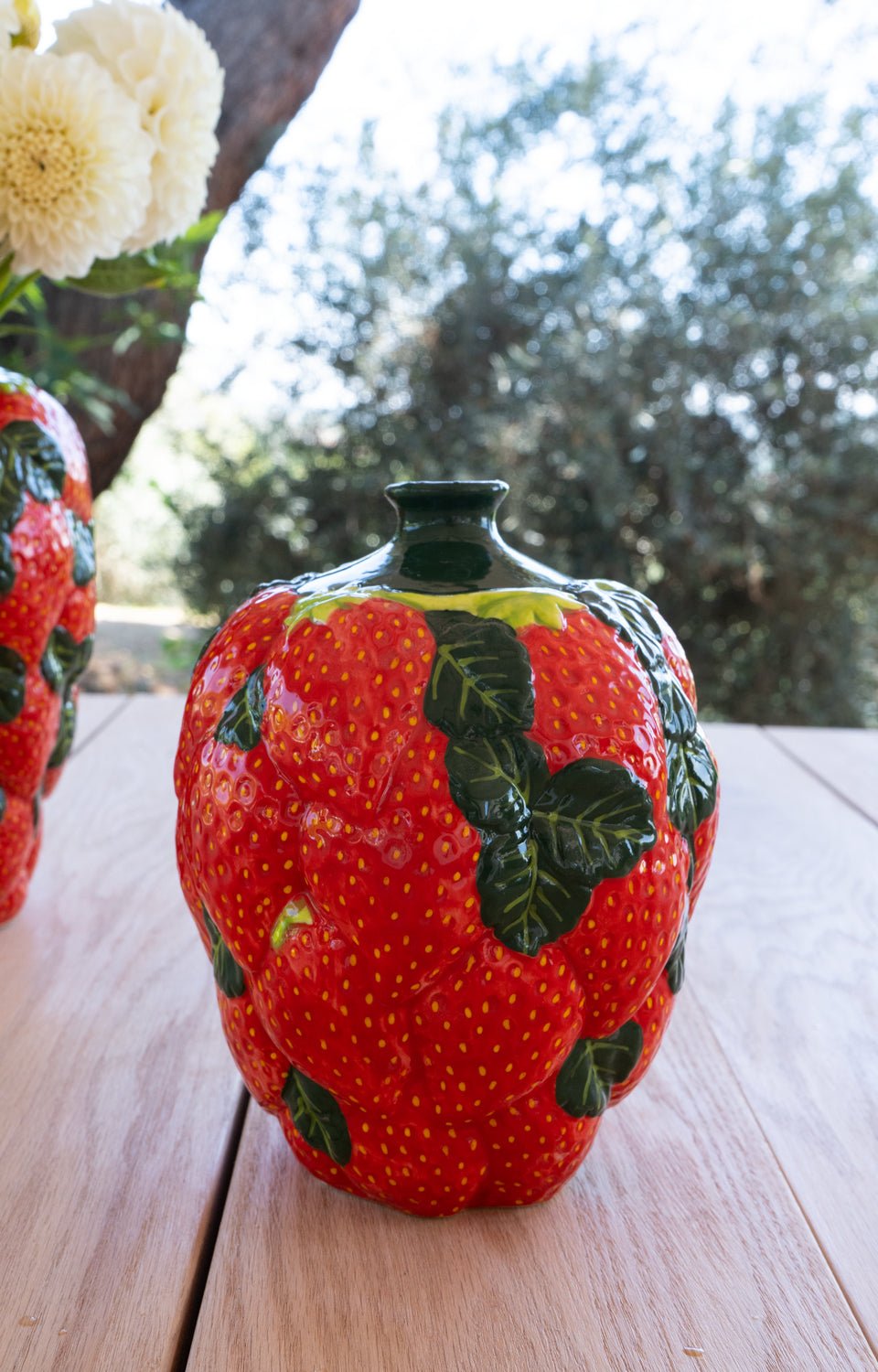 Jarrón Diseño Fresas De Porcelana Pequeño - Cristina Oria