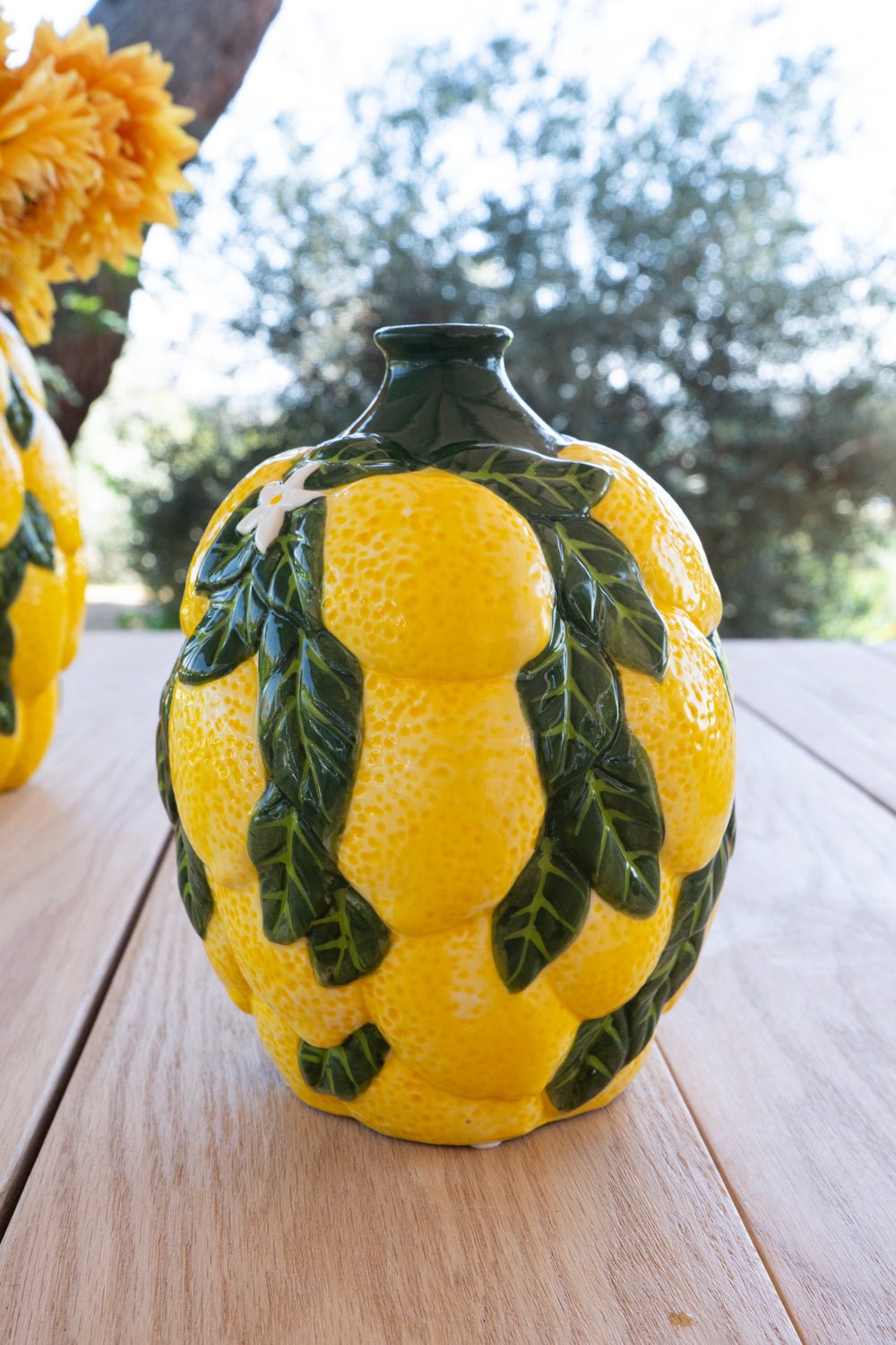 Jarrón Diseño Limones De Porcelana Pequeño - Cristina Oria