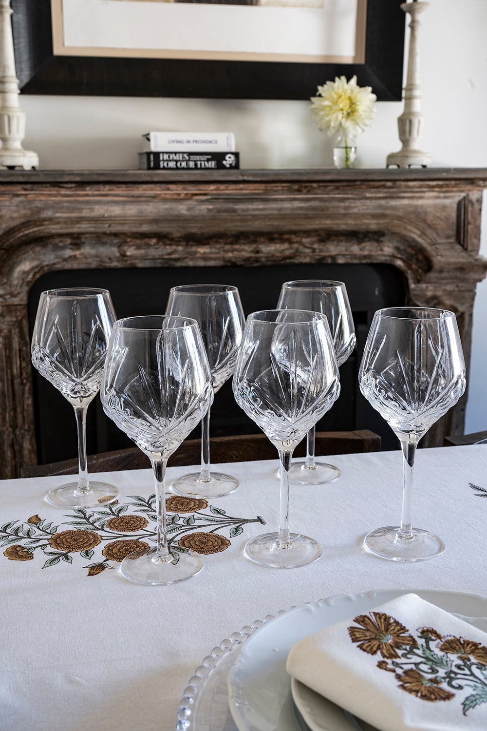Set 6 Copas De Vino Ovaladas Cristal Espiga - Cristina Oria