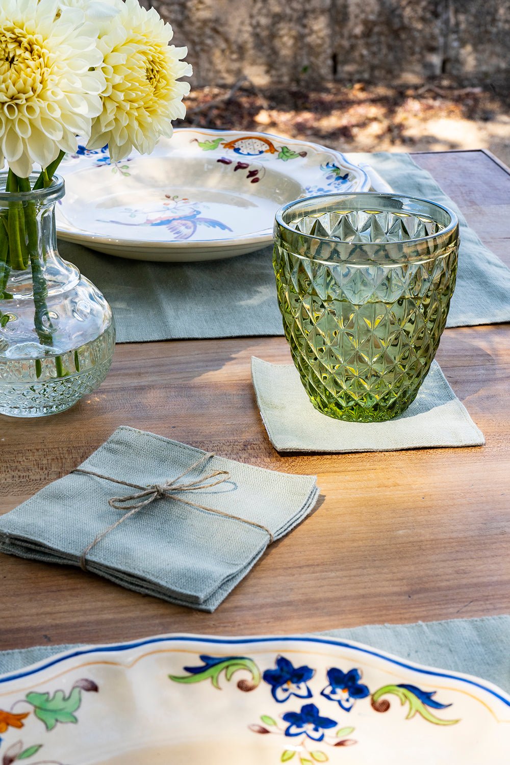 Set De Cuatro Posavasos De Lino - Cristina Oria