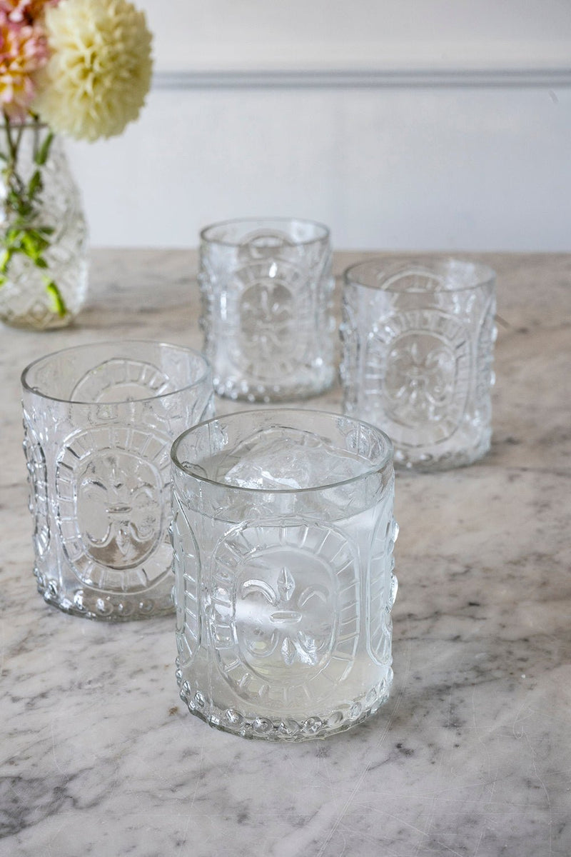 Set 6 Vasos Cristal Transparente Rombos – Cristina Oria