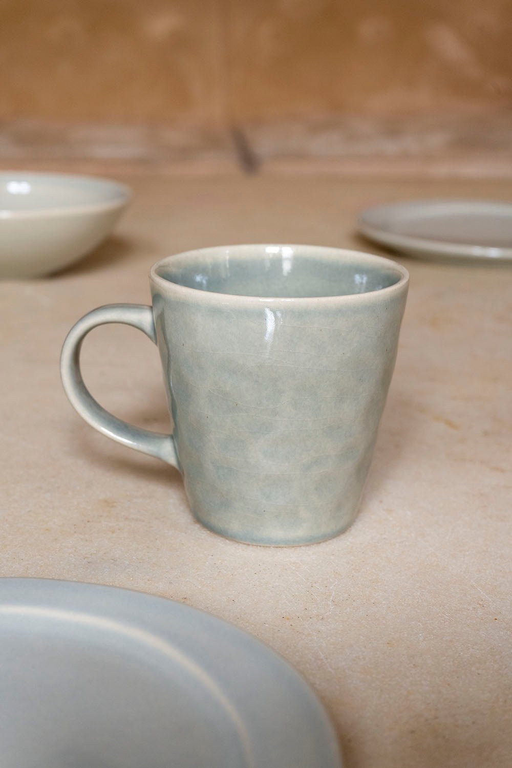 Taza De Gres Con Diseño Irregular - Cristina Oria