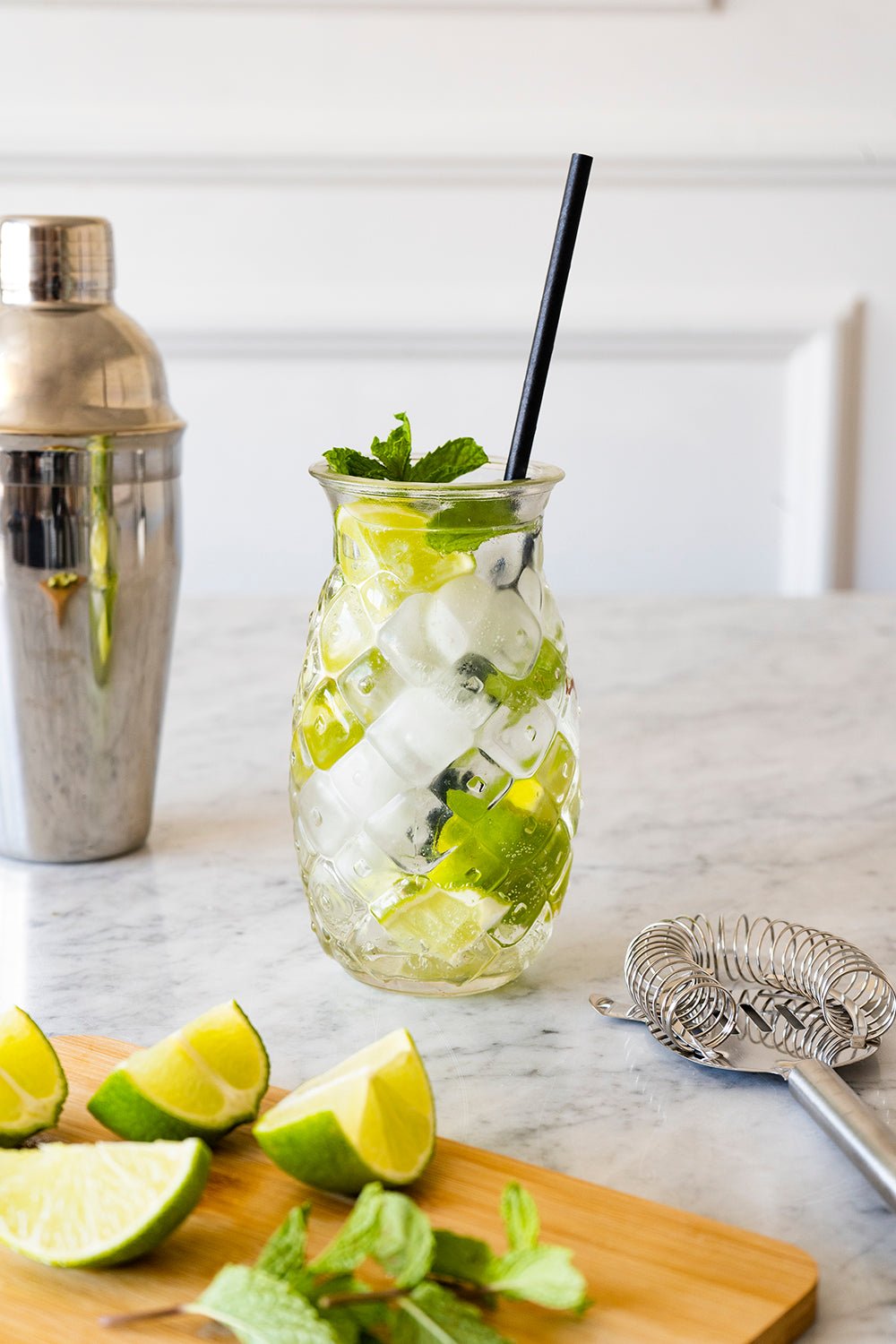 Vaso/Jarroncito De Cristal Con Diseño De Piña - Cristina Oria