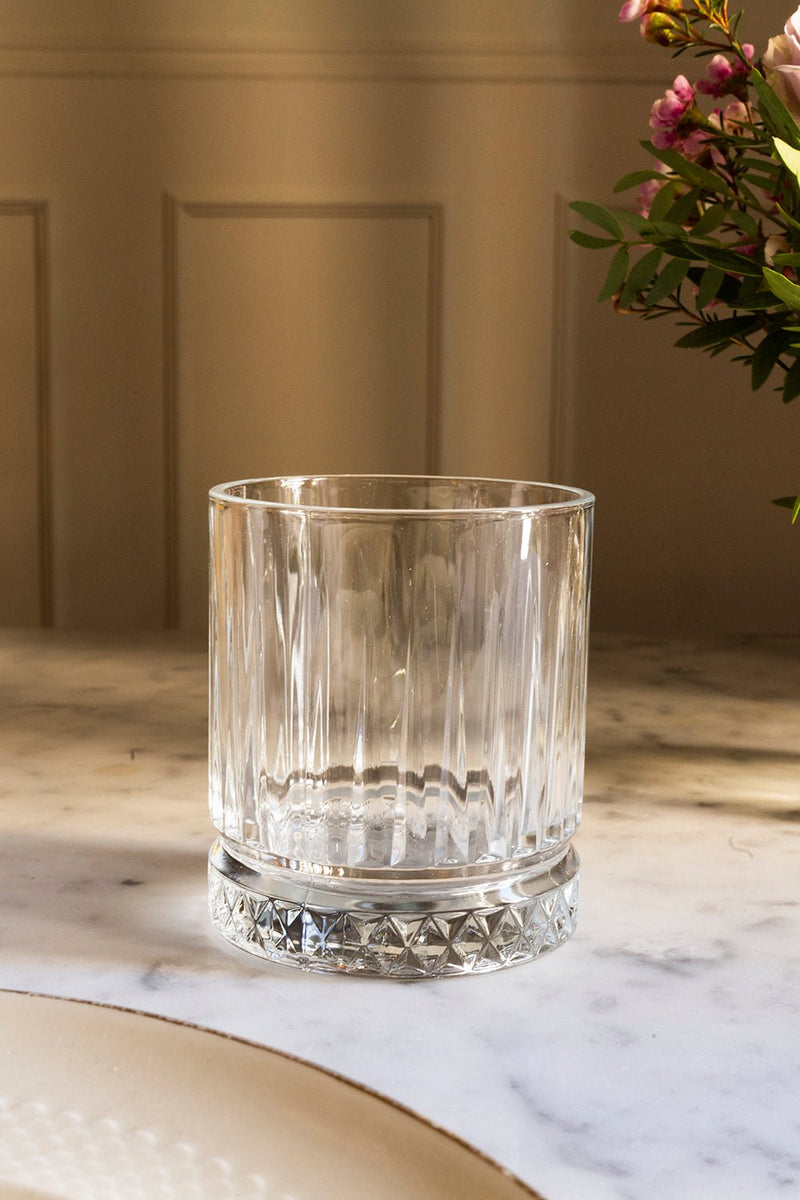 Vaso Cristal Verde Rombos – Cristina Oria