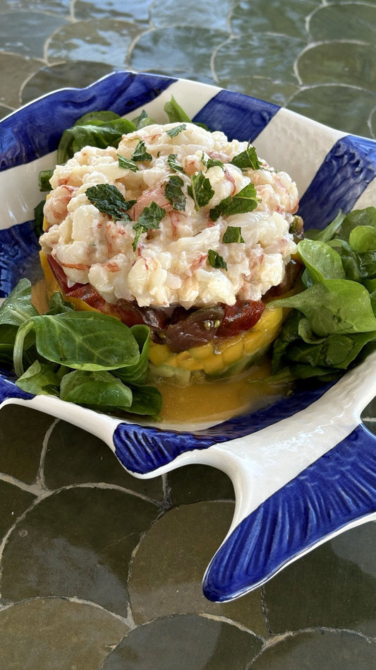 Tartar de Gambas con Aguacate y Mango