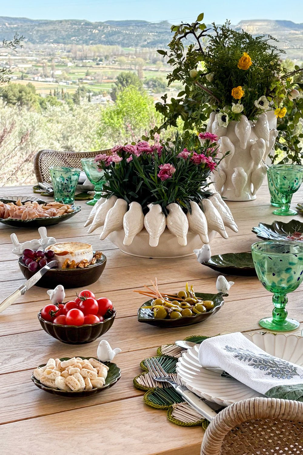 Primavera Entre Flores Y Pájaros