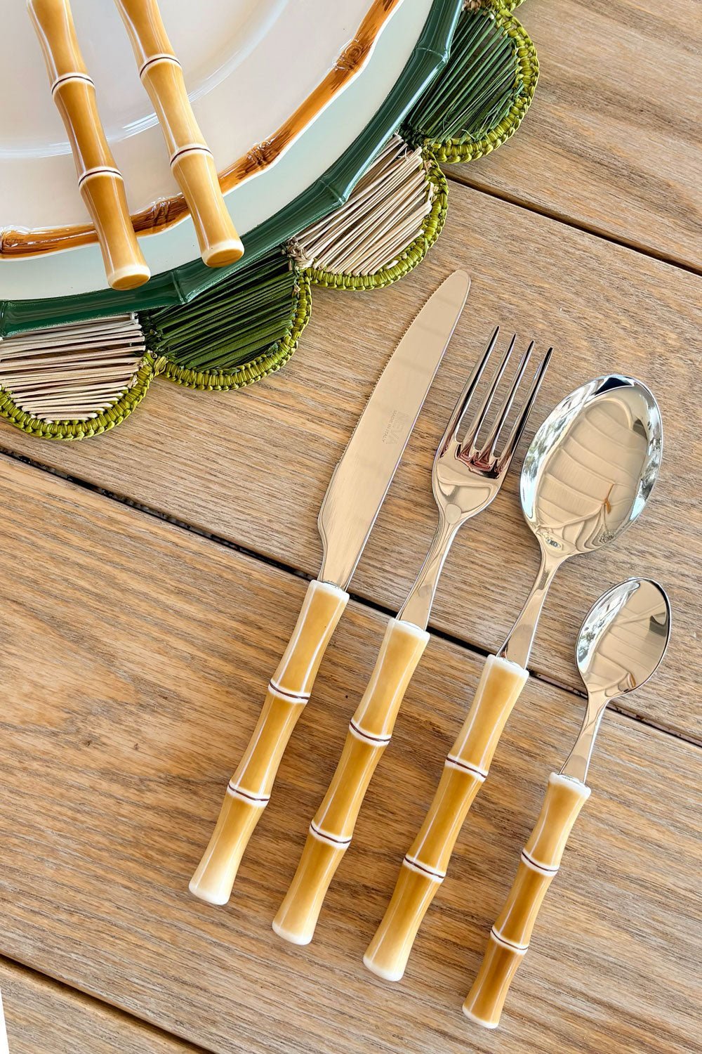 Cubertería Diseño Bambú