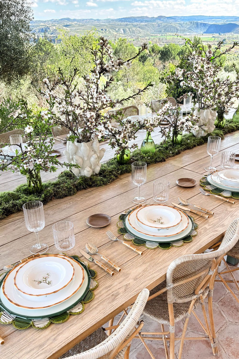 Mesa Bambú & Flor Almendro