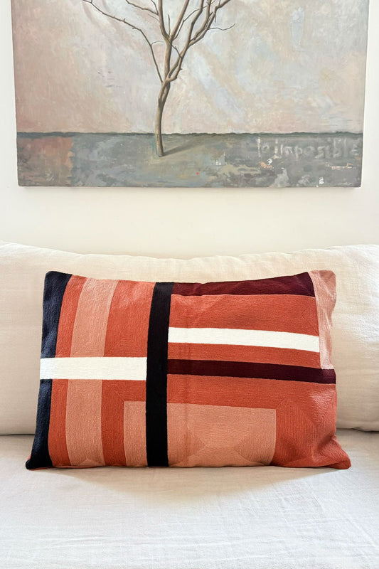 Cojín Moca De Algodón Rectangular Cristina Oria 