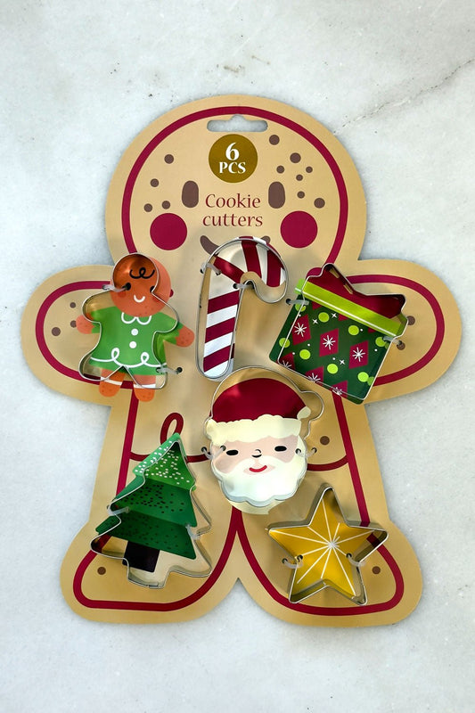 Set 6 Moldes Para Galletas Figuras Navidad