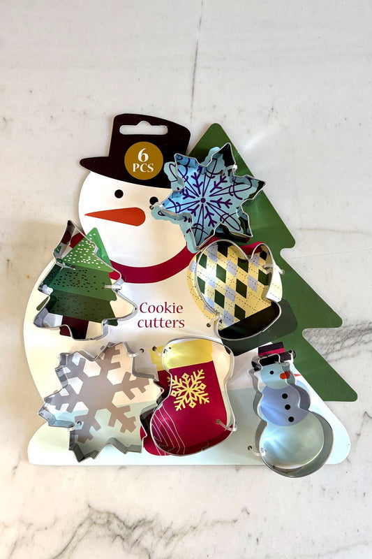 Set 6 Moldes Para Galletas Figuras Navidad