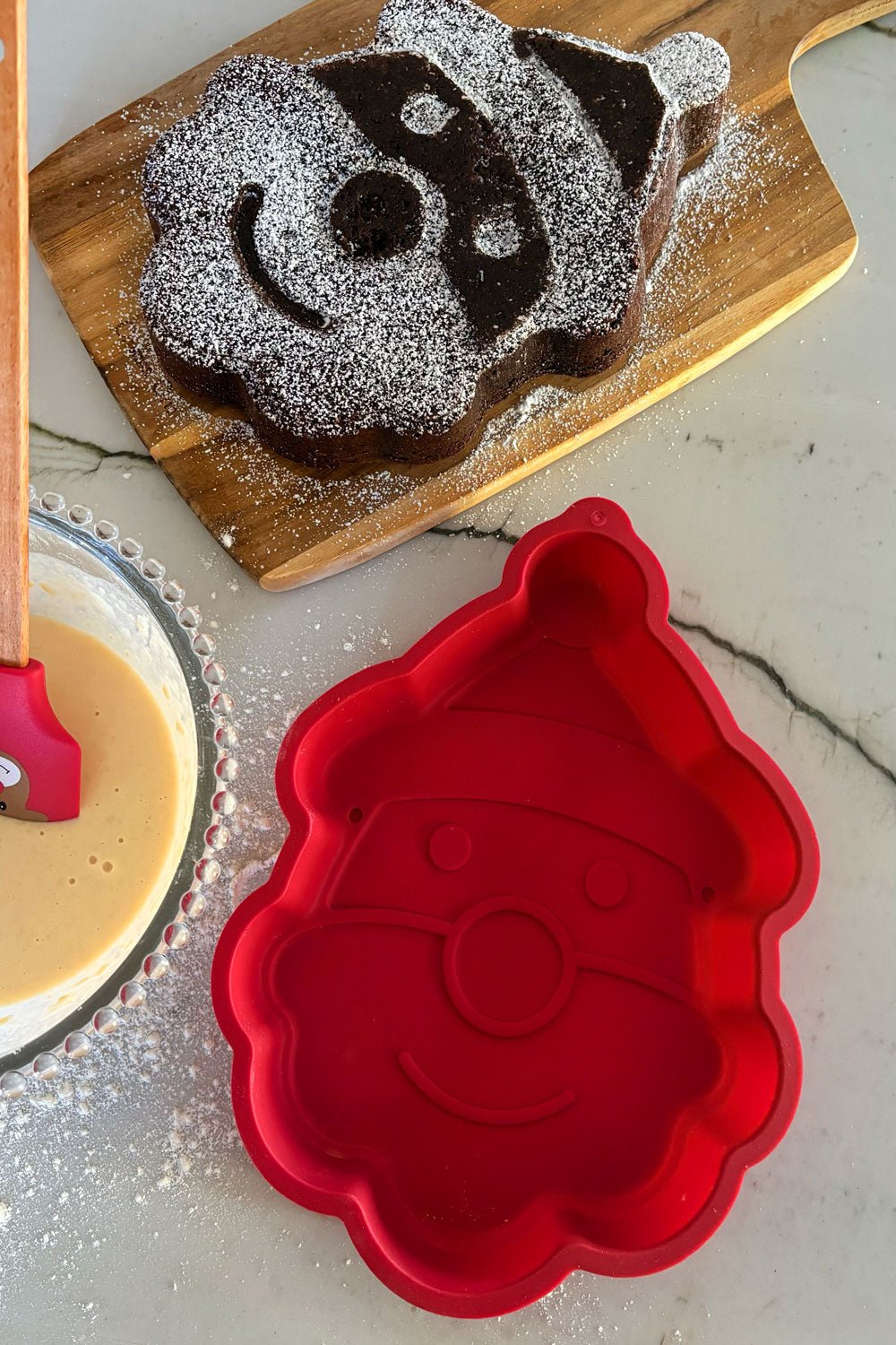 Molde De Silicona Motivos Navideños Papá Noel Cristina Oria 