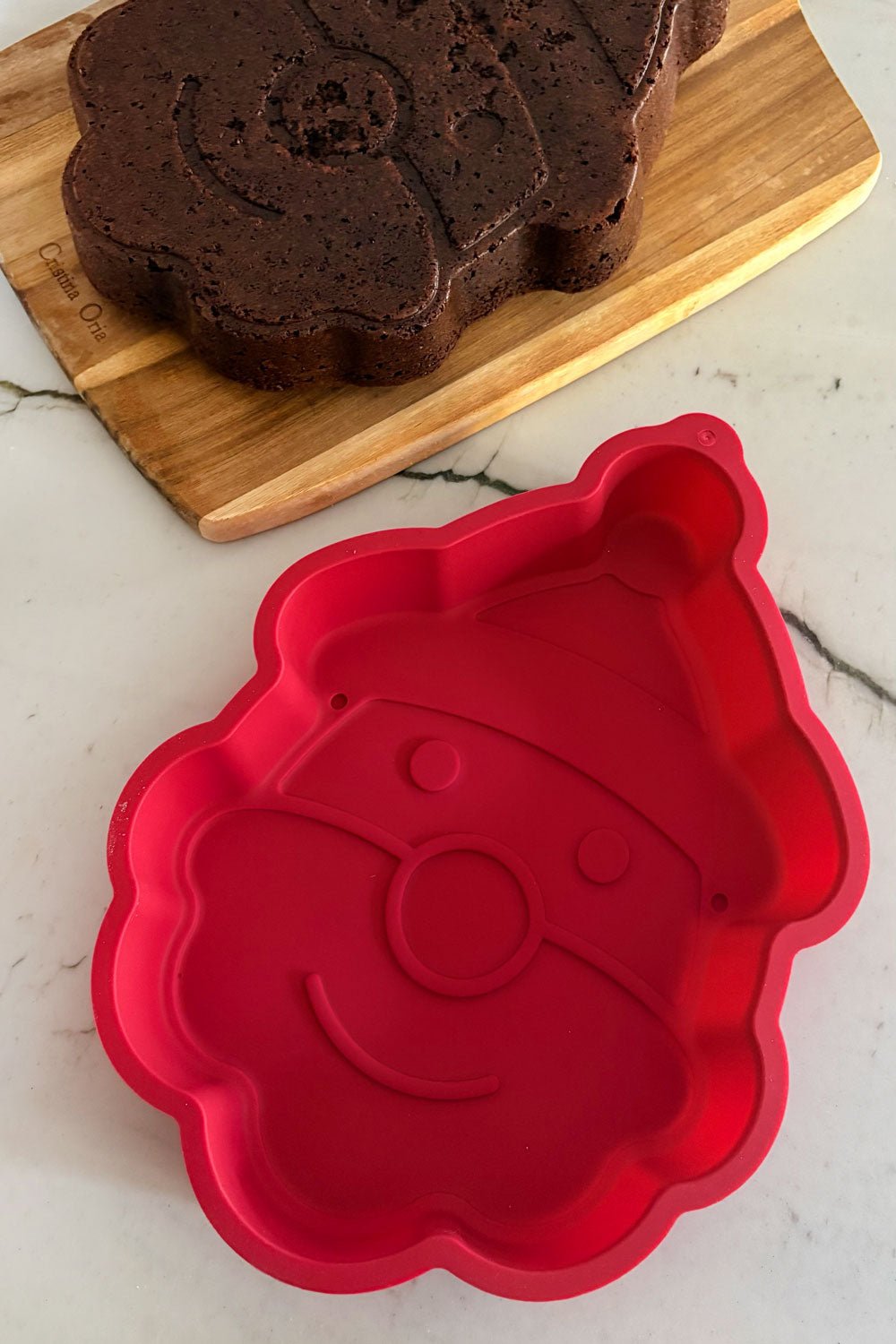 Detalle Molde De Silicona Motivos Navideños Papá Noel Cristina Oria 