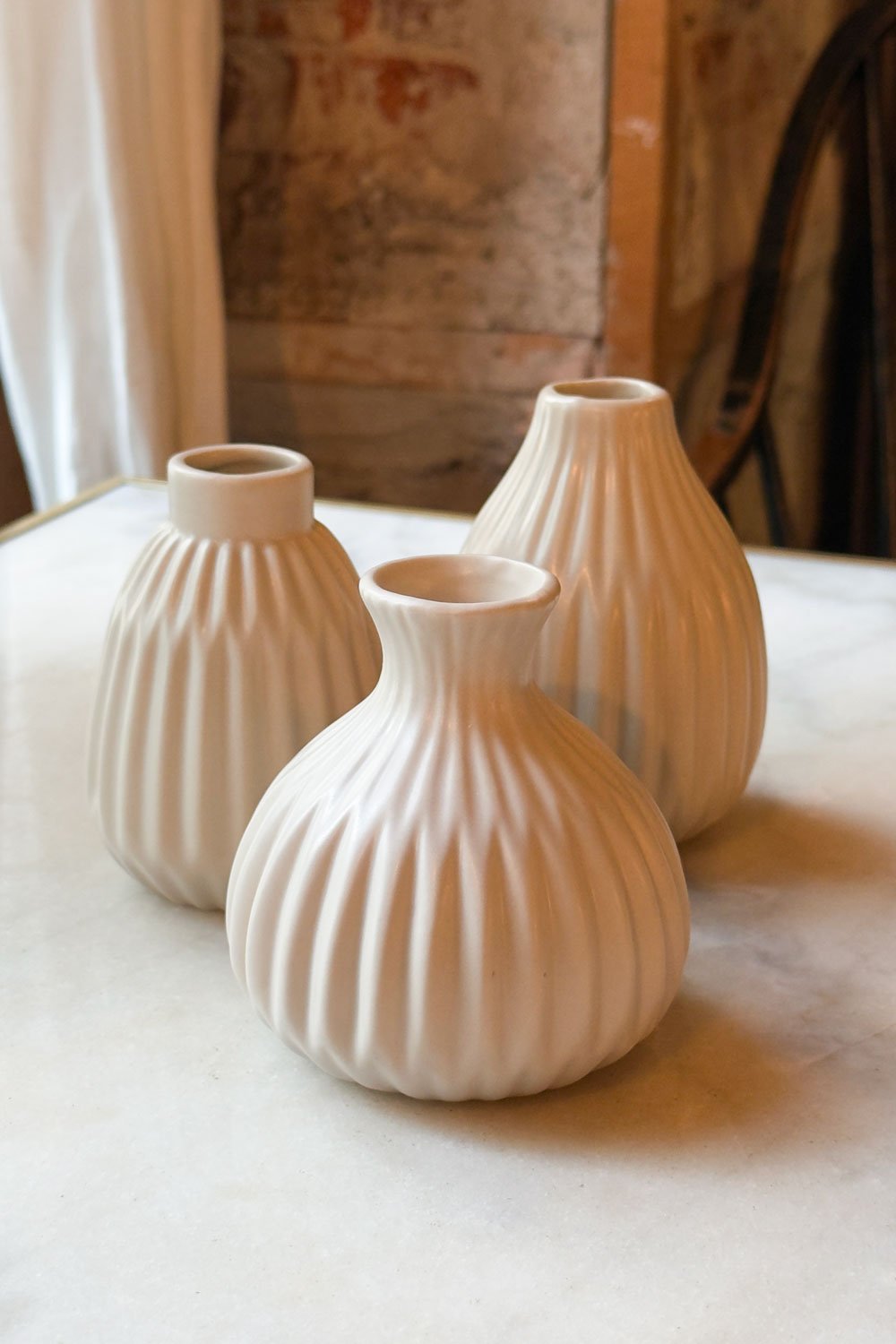 Composición Jarrón De Porcelana Beige Cristina Oria 