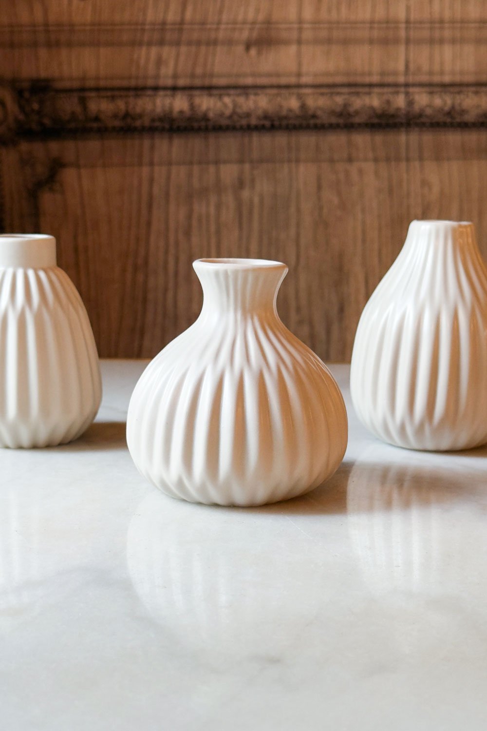 Detalle Jarrón De Porcelana Beige Arena Cristina Oria 