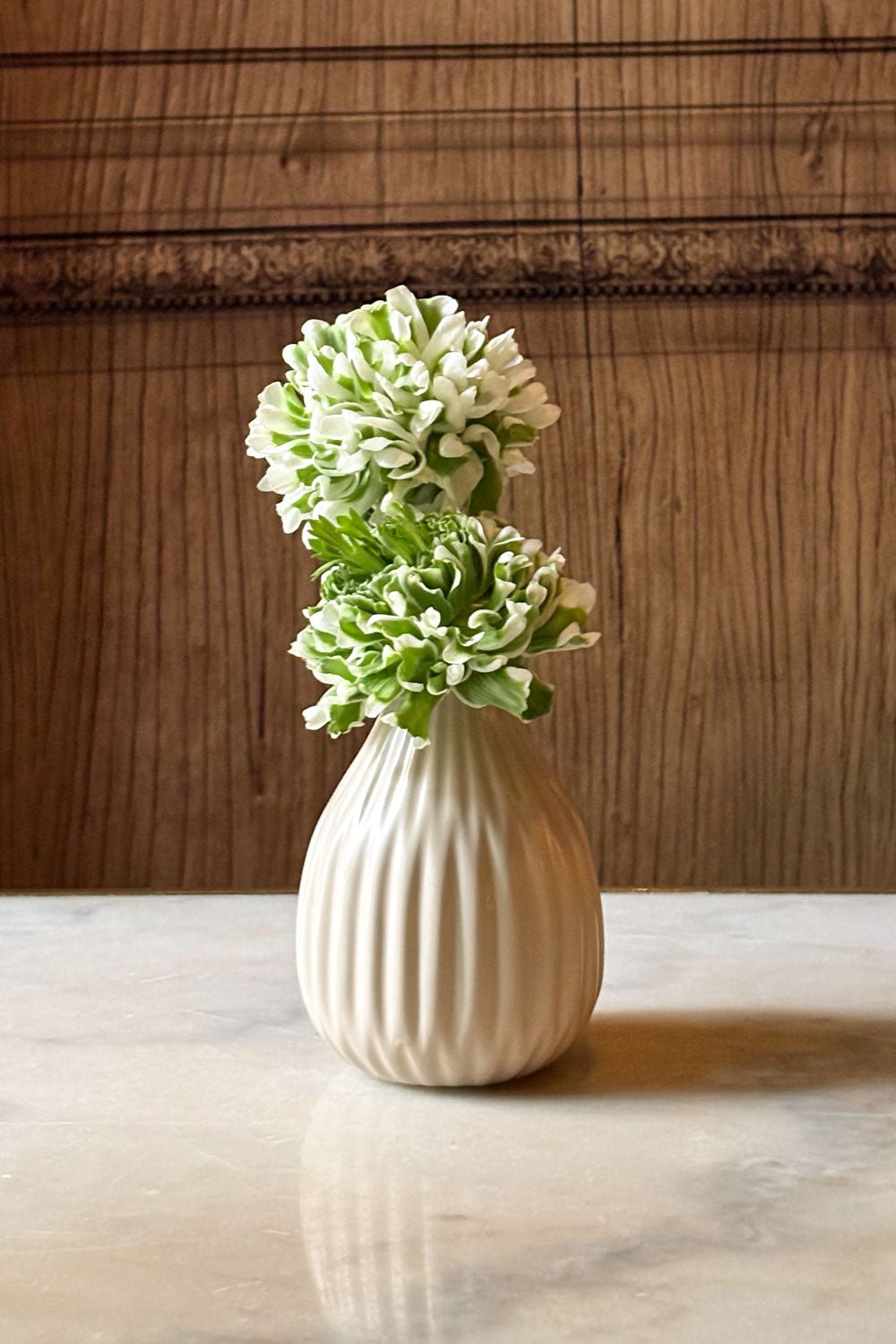 Vaso de porcelana bege