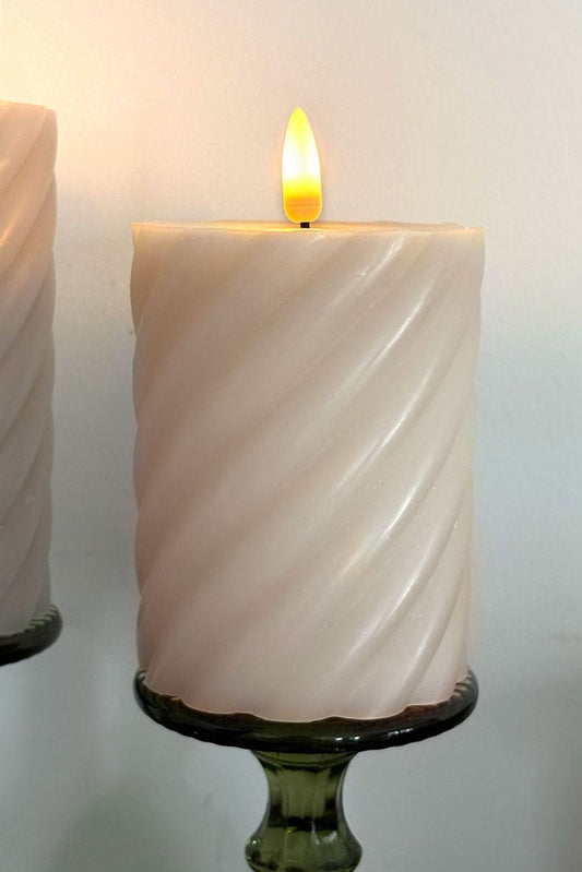 Vela LED Diseño Espiral