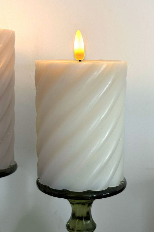 Vela LED Diseño Espiral