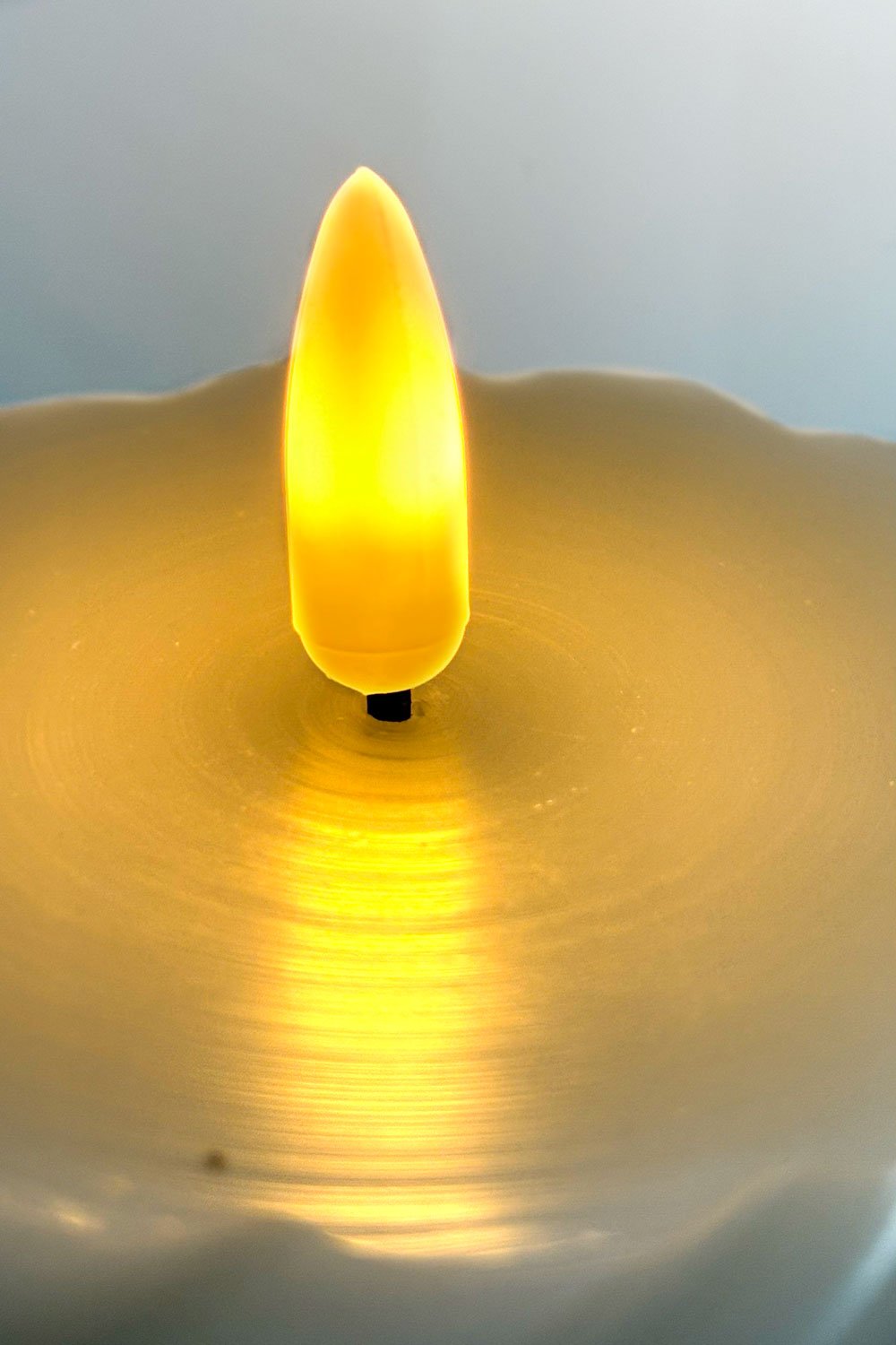 Detalle Luz Vela LED Diseño Espiral Cristina Oria 