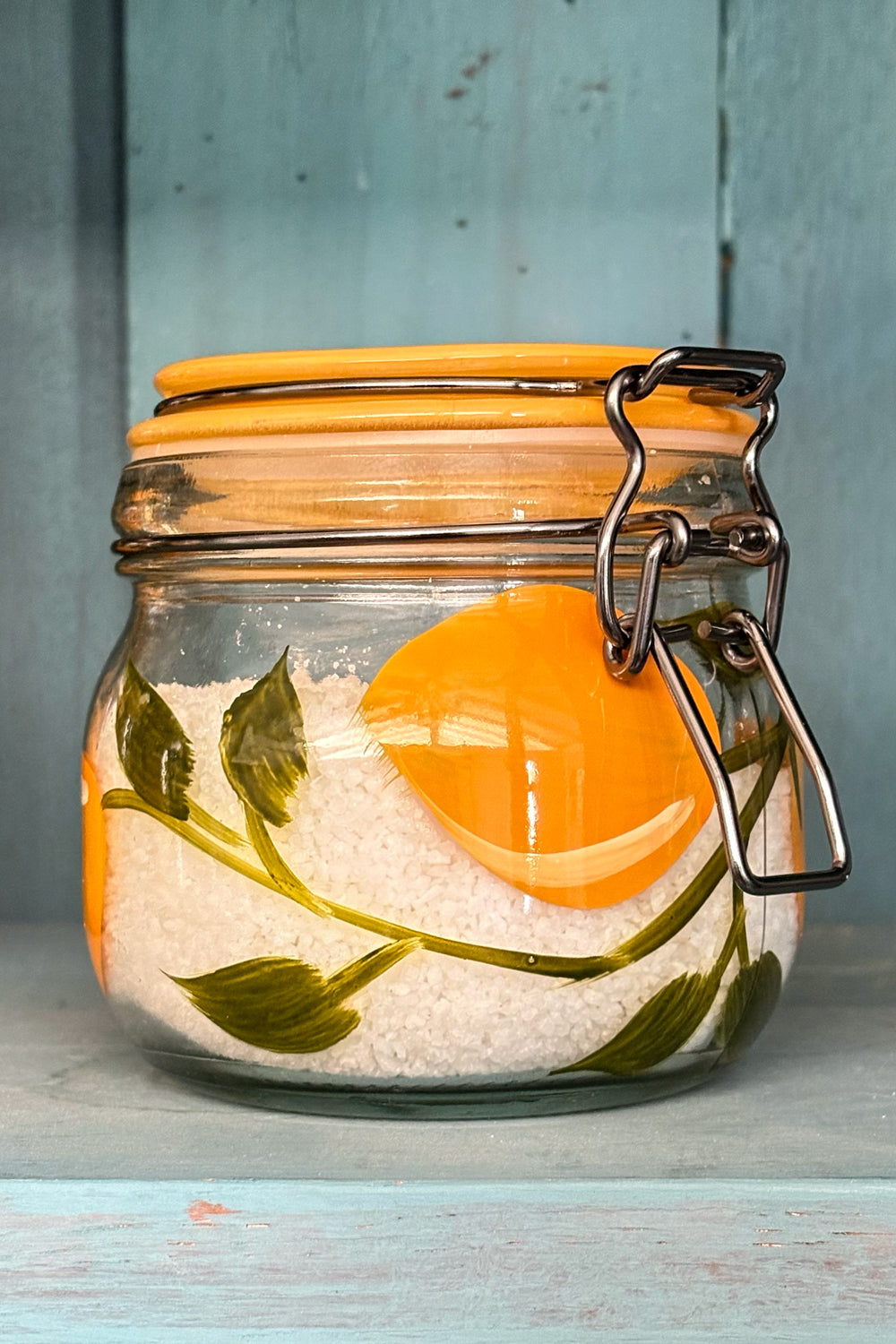 Detalle Mini Tarro De Cristal Con Tapa Diseño Limones Cristina Oria 