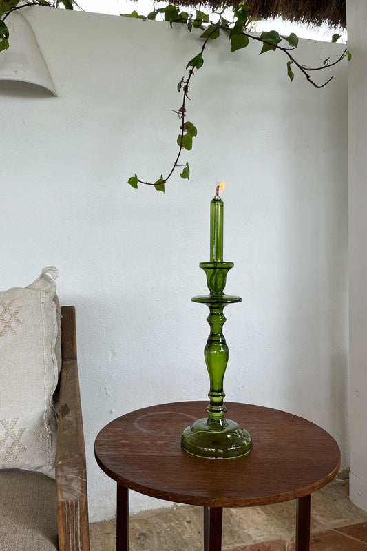 Candelabro De Aceite Verde Grande Cristina Oria