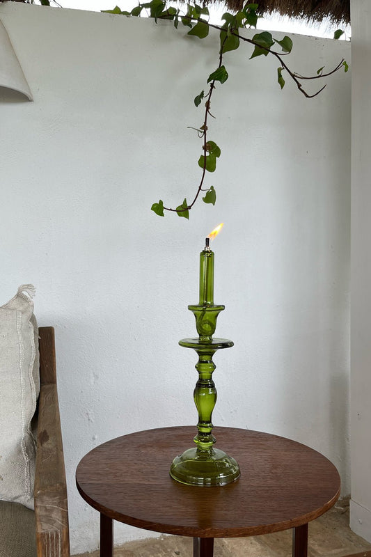 Candelabro De Aceite Verde Pequeño Cristina Oria