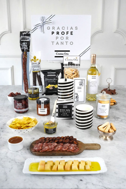 Caja Gourmet & Vela Personalizada Especial Profesores Cristina Oria 