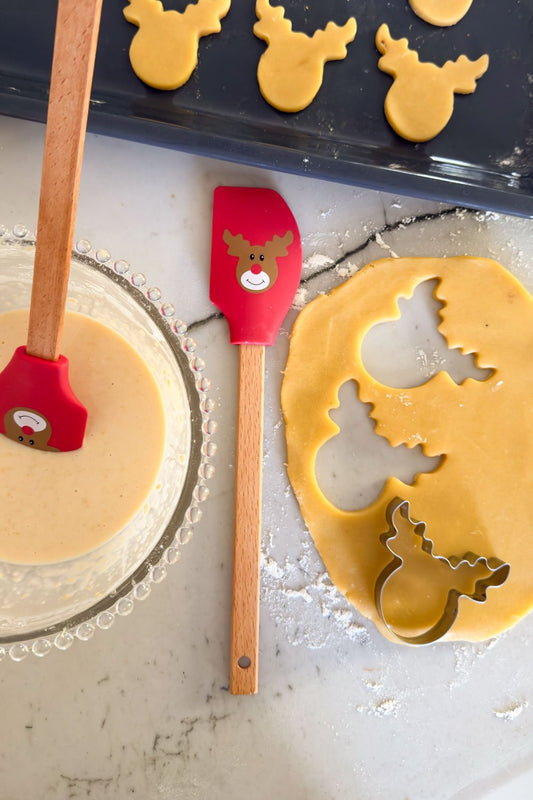 Conjunto de 2 peças para pastelaria infantil, conjunto especial de Natal