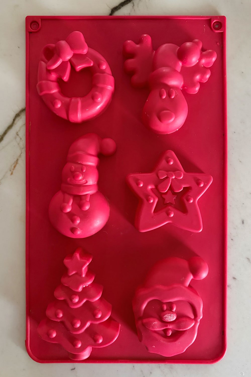 Molde De Silicona Con 6 Figuras Navideñas Cristina Oria 