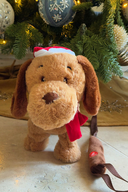 Perro Musical Navideño Con Movimiento Cristina Oria 