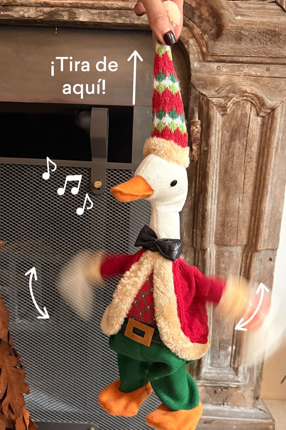 Pato Musical de Natal com Movimento