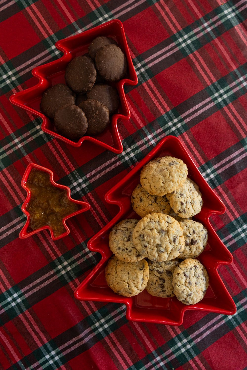 Composición Cuenco De Cerámica Árbol De Navidad Grande Rojo Cristina Oria 