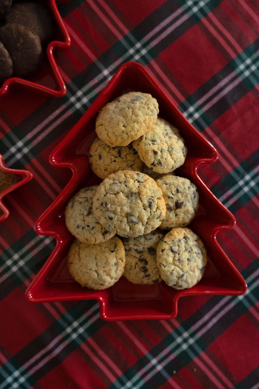 Cuenco De Cerámica Árbol De Navidad Grande Rojo Cristina Oria 