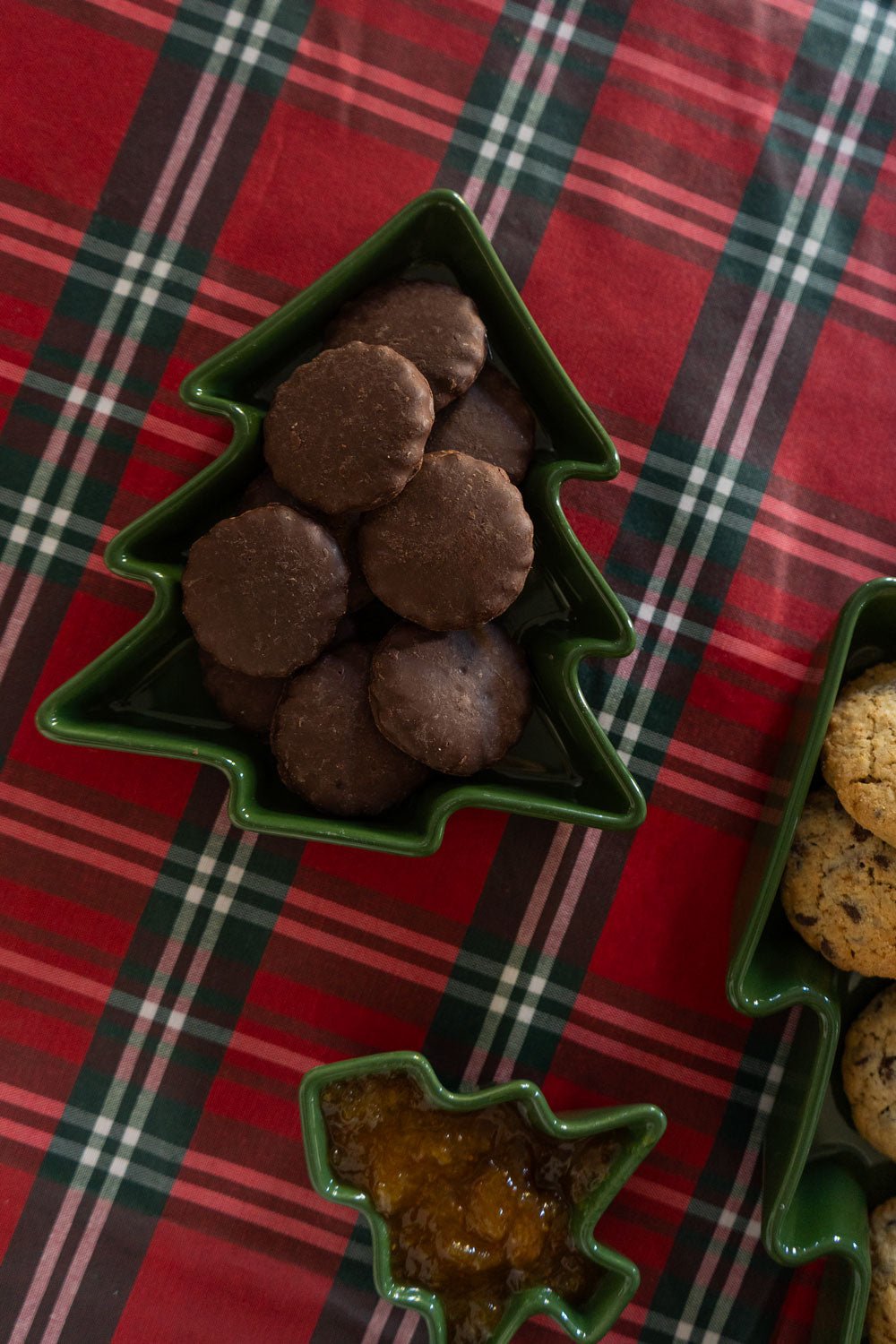 Cuenco De Cerámica Árbol De Navidad Mediano Verde Cristina Oria
