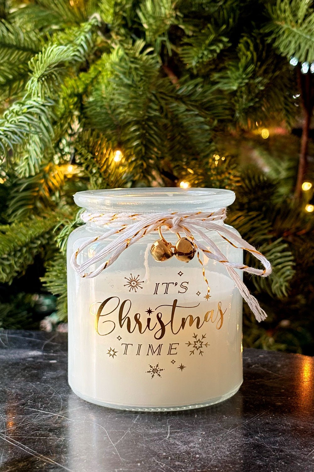 Detalle Vela Aromática Mediano Con Mensaje Navideño En Caja De Regalo Cristina Oria