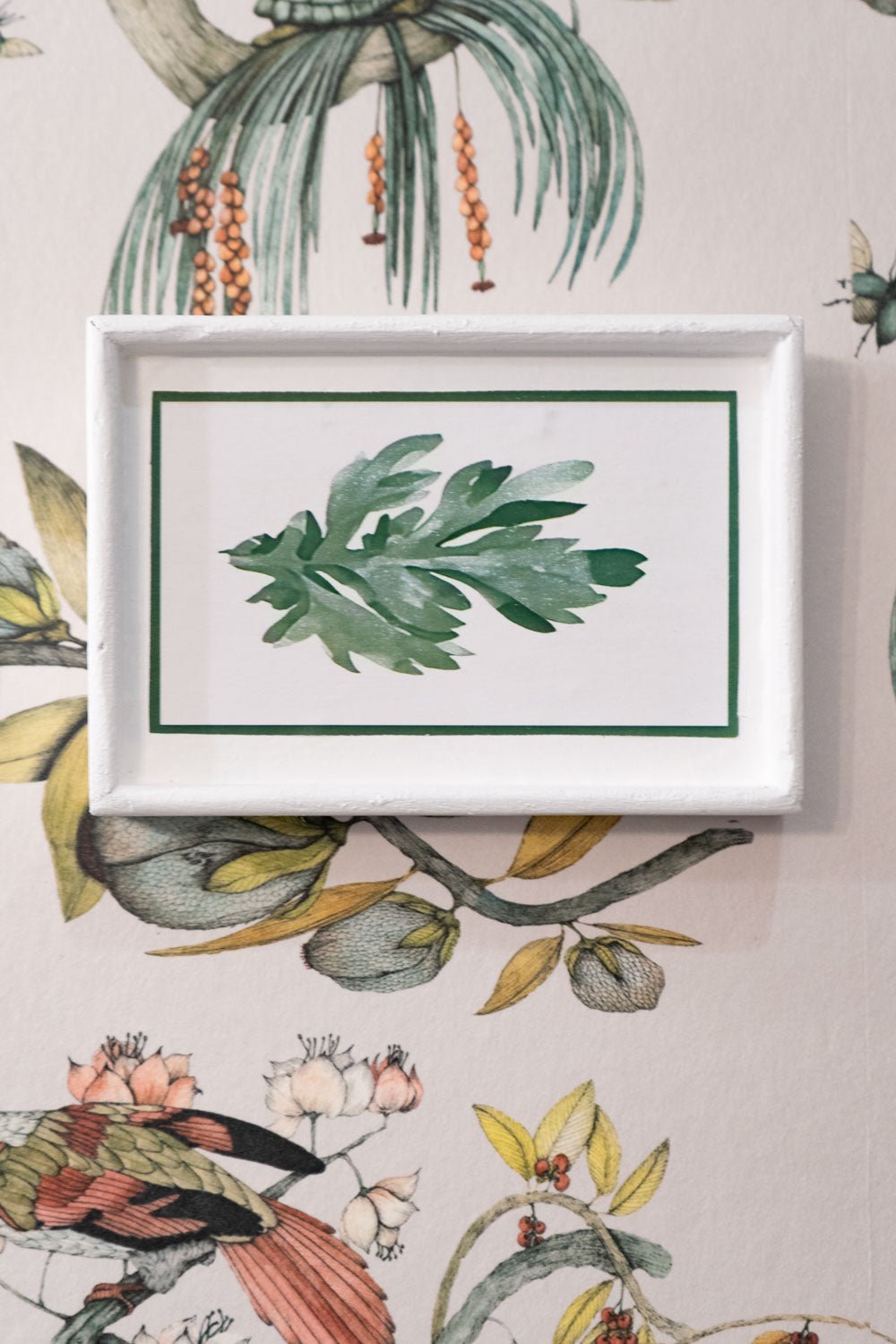 Set 4 Cuadros Con Diseño De Hojas Verdes Dos Cristina Oria 