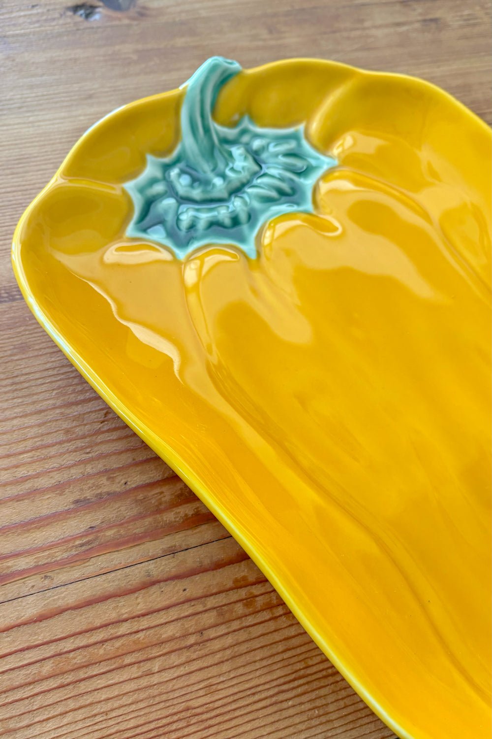Gelbes Pfeffer-Design-Tablett | Geschirr