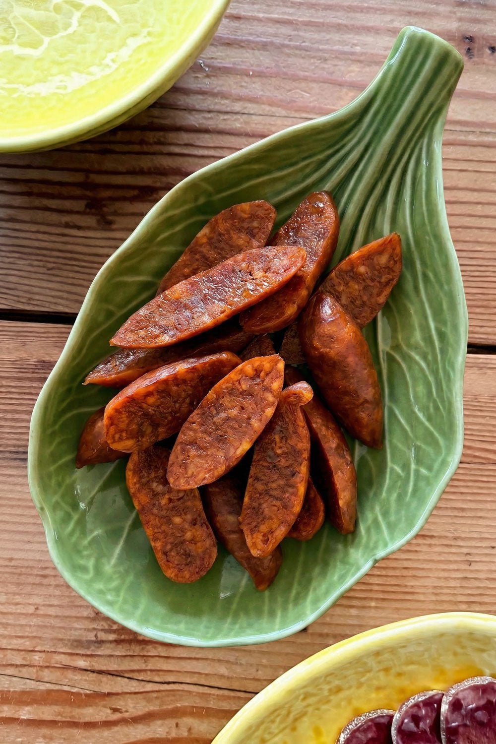 Chorizo Cuenco De Cerámica Diseño Hoja De Col Grande Cristina Oria