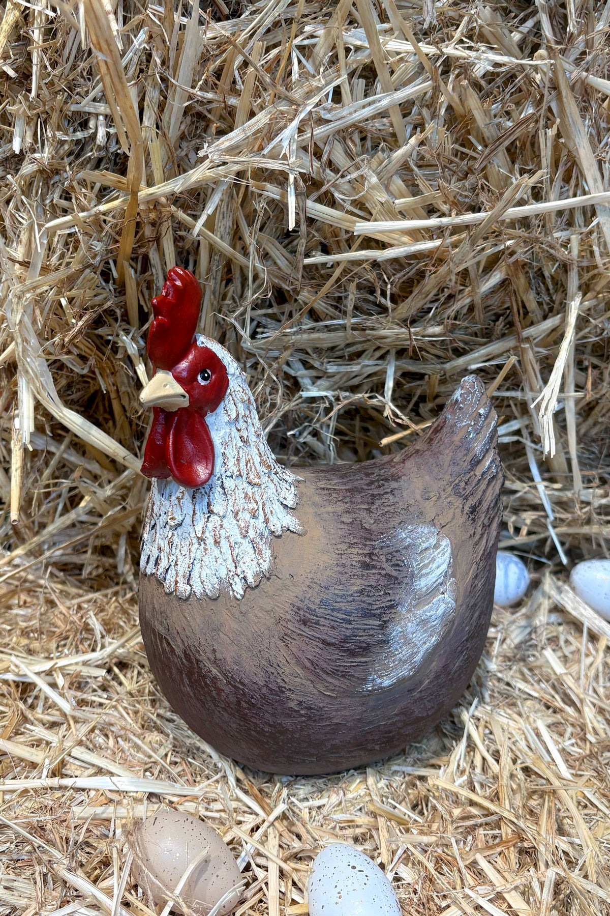 Figura Decorativa Gallina Marrón Cristina Oria