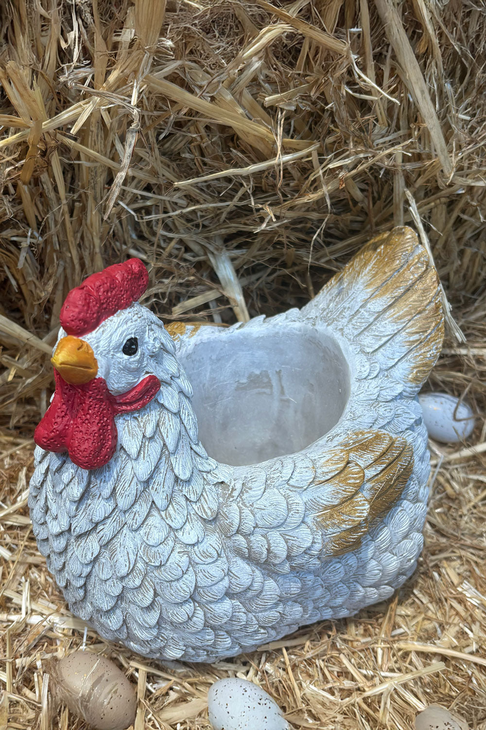 Figura Decorativa Gallina Blanca Imperial Cristina Oria