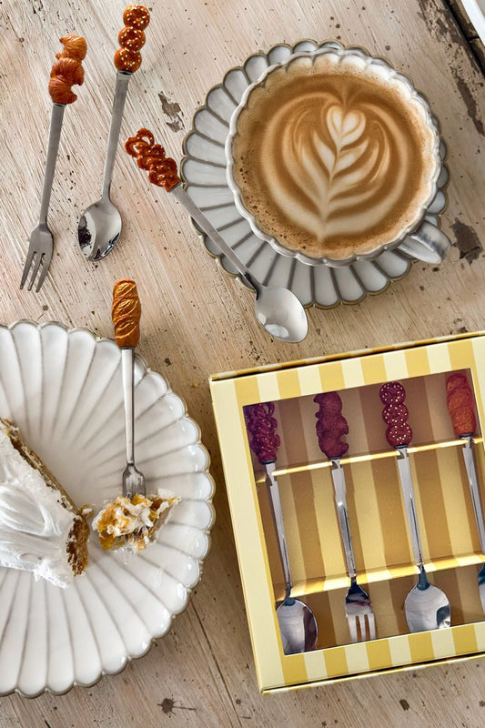 Set Cucharas Y Tenedores Diseño Dulces