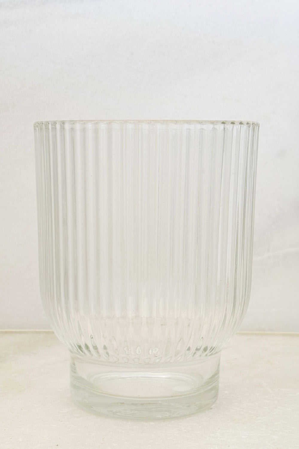 Detalles Jarrón Mediano De Cristal Alba Cristina Oria