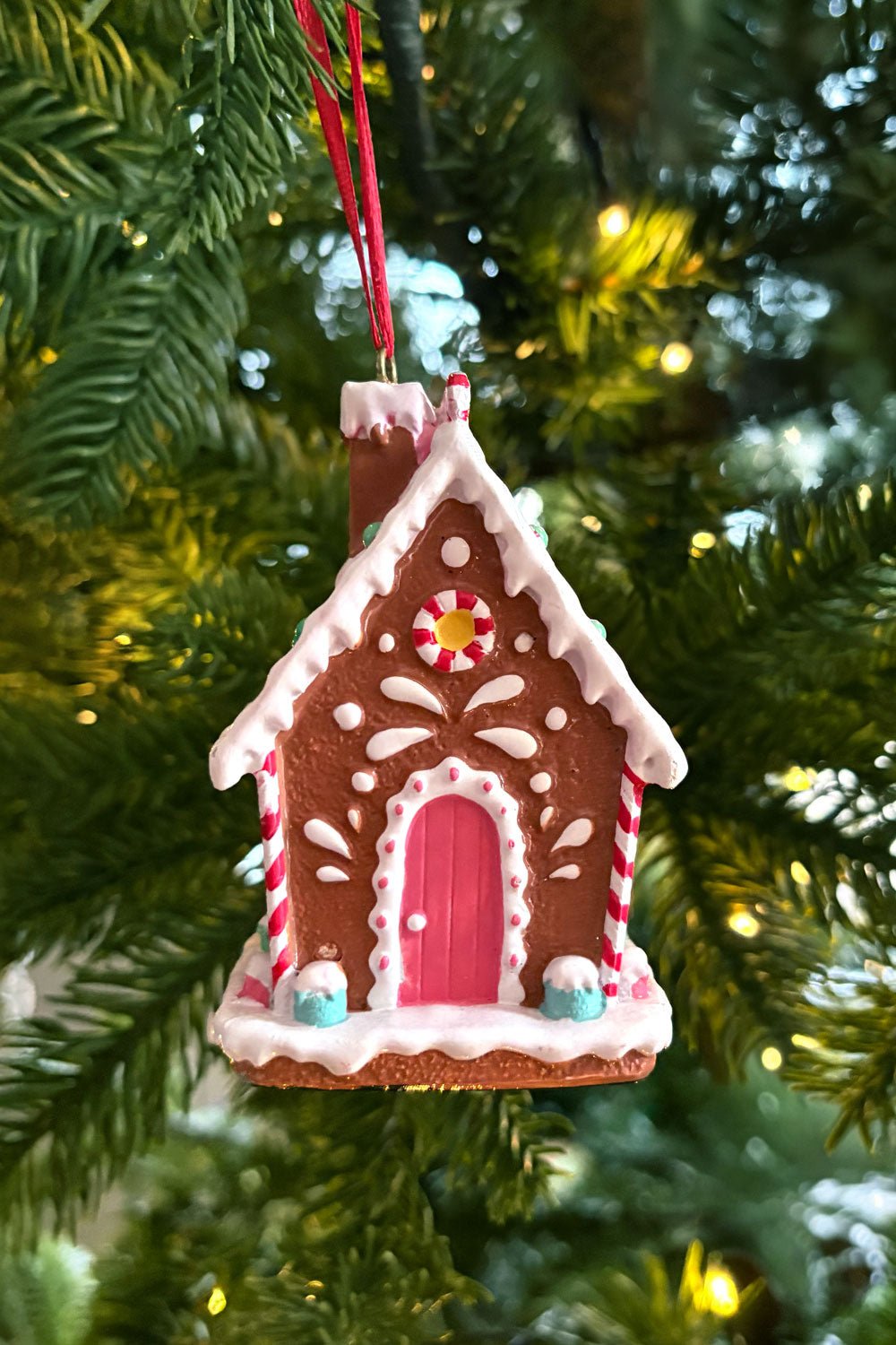 Adorno Casa De Jengibre Frambuesa Cristina Oria 