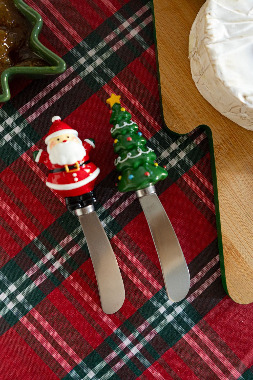 Set 2 Cuchillos Figuras Navideñas Cristina Oria 