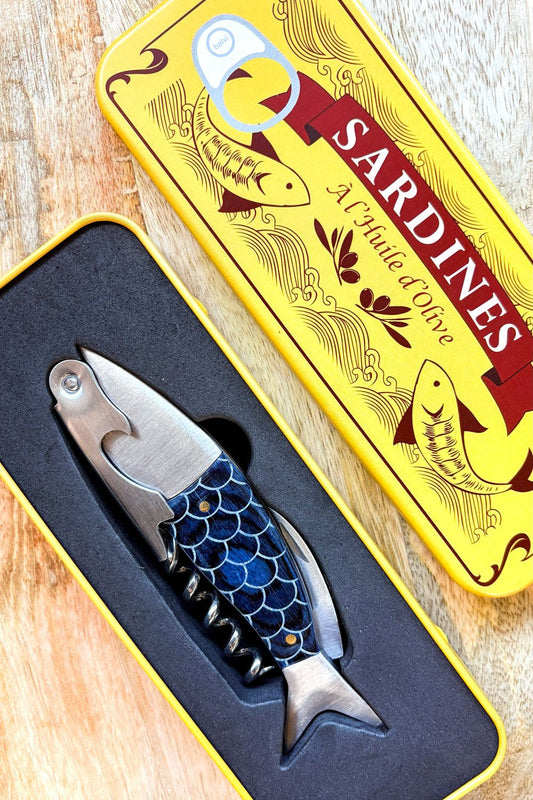 Sacacorchos Con Diseño De Sardina En Lata Vintage Cristina Oria 