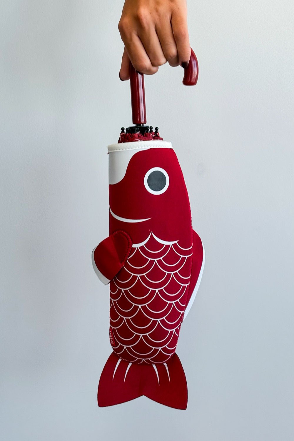 Paraguas Plegable Con Diseño De Pez Koi Rojo Cristina Oria 