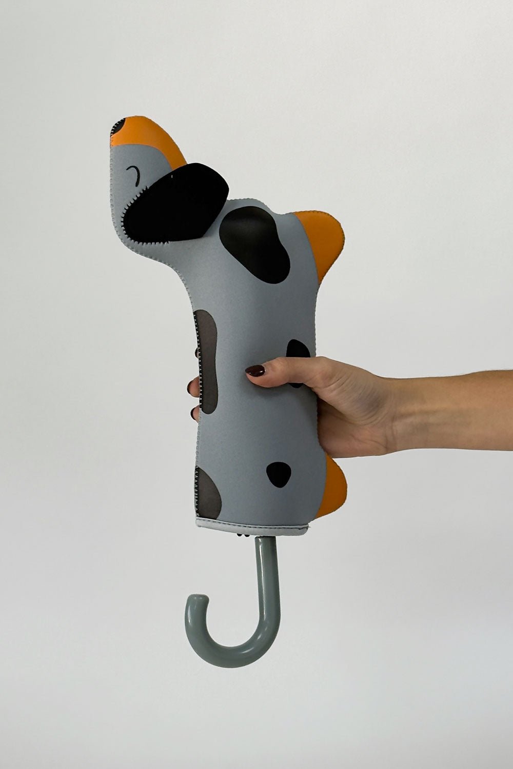 Detalle Funda Paraguas Teckel Gris Cristina Oria 